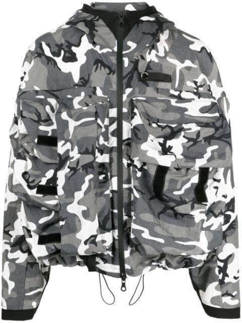 camouflage-print logo-embroidered jacket by MOSTLY HEARD RARELY SEEN
