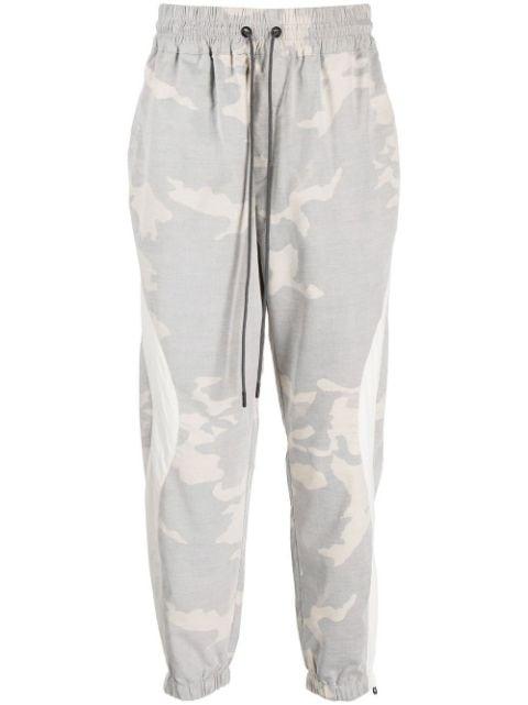 corduroy camouflage-print track pants by MOSTLY HEARD RARELY SEEN