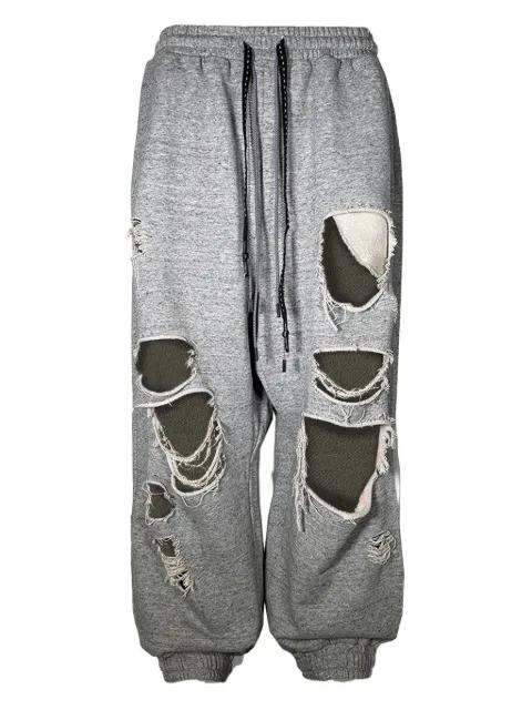 distressed track pants by MOSTLY HEARD RARELY SEEN