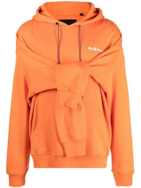 double-sleeve layered cotton hoodie by MOSTLY HEARD RARELY SEEN
