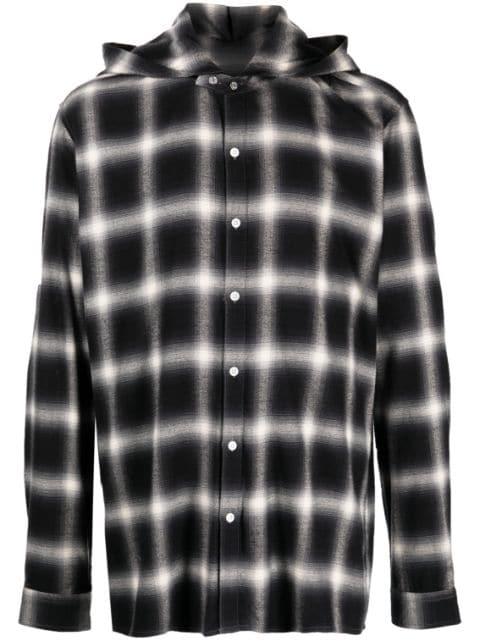 gradient-effect scarf-detail shirt by MOSTLY HEARD RARELY SEEN