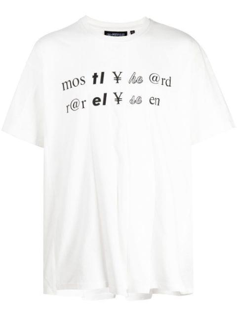 graphic-print cotton T-shirt by MOSTLY HEARD RARELY SEEN