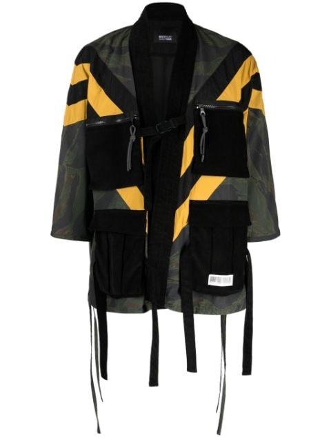 graphic-print panelled jacket by MOSTLY HEARD RARELY SEEN