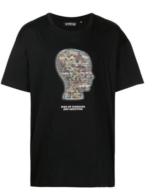 graphic-print stretch-cotton T-shirt by MOSTLY HEARD RARELY SEEN
