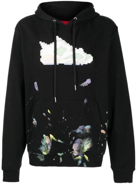 logo drawstring hoodie by MOSTLY HEARD RARELY SEEN