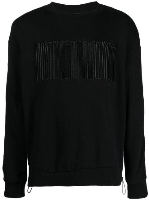 logo-embroidered hybrid sweatshirt by MOSTLY HEARD RARELY SEEN