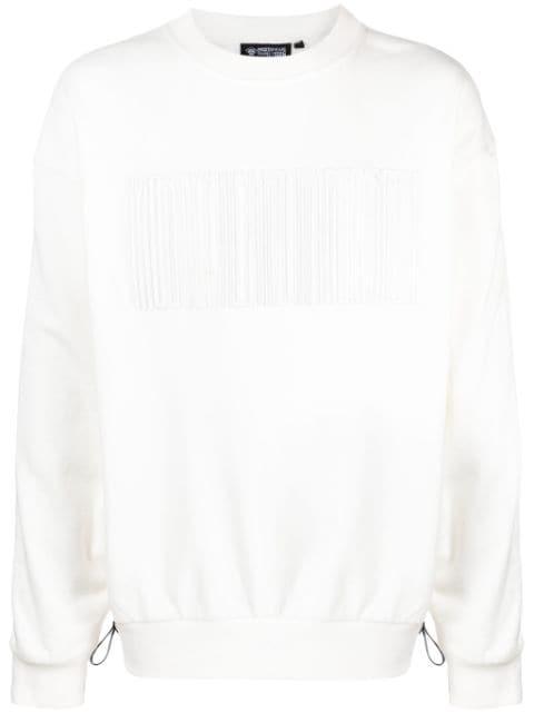 logo-embroidered panelled sweatshirt by MOSTLY HEARD RARELY SEEN