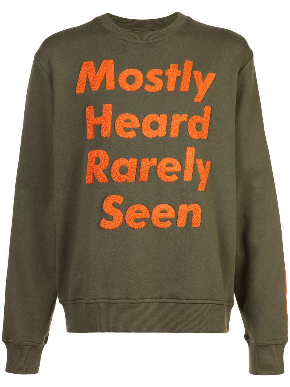 logo patch sweatshirt by MOSTLY HEARD RARELY SEEN