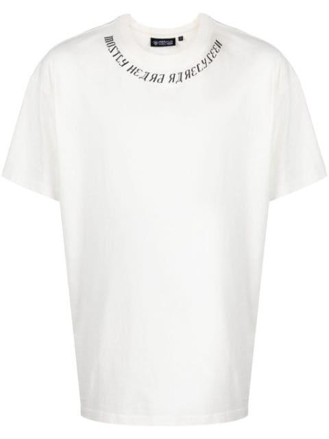 logo-print cotton T-shirt by MOSTLY HEARD RARELY SEEN