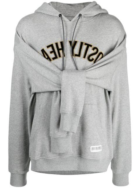 logo-print cotton hoodie by MOSTLY HEARD RARELY SEEN