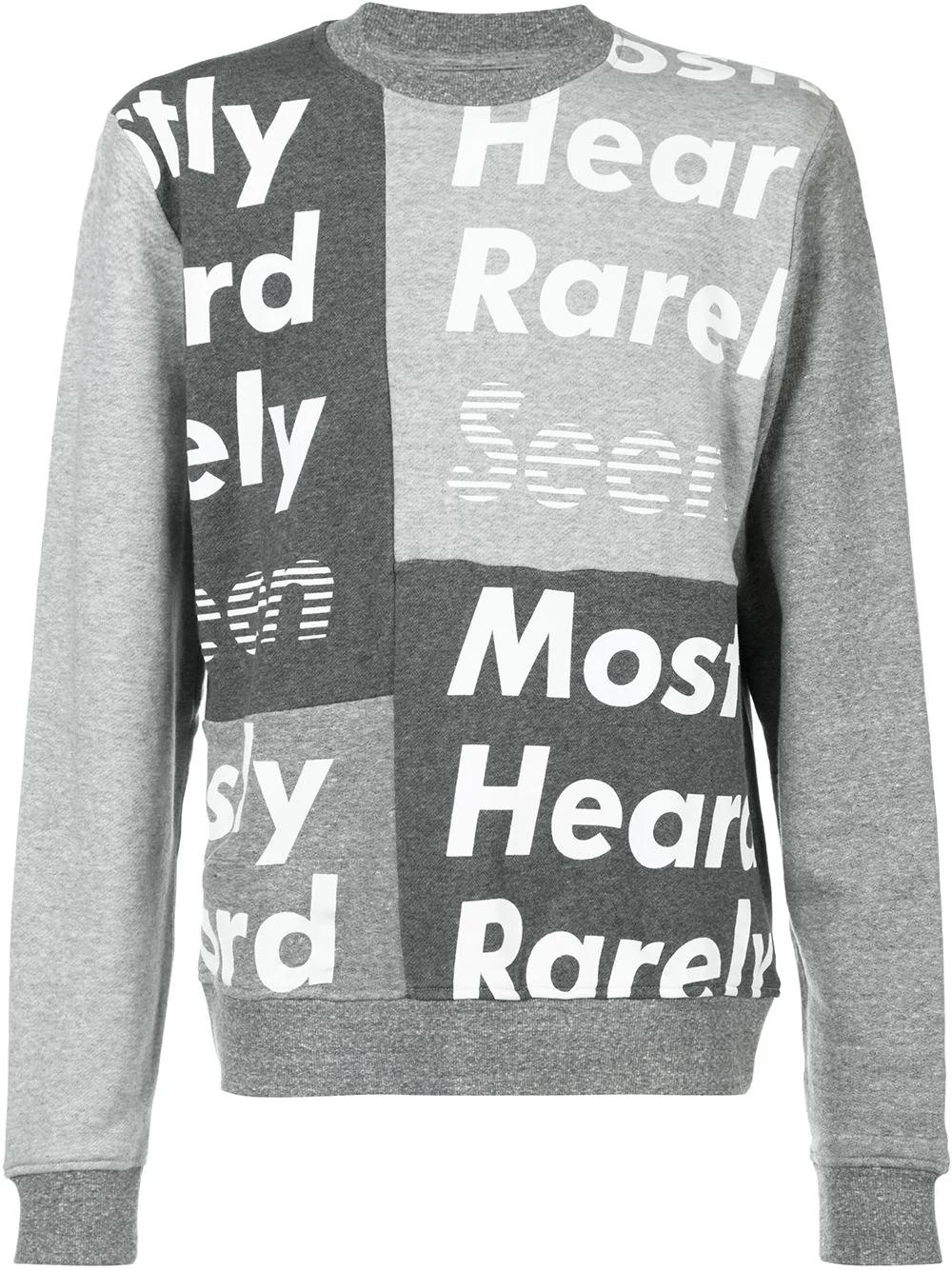 logo print sweatshirt by MOSTLY HEARD RARELY SEEN