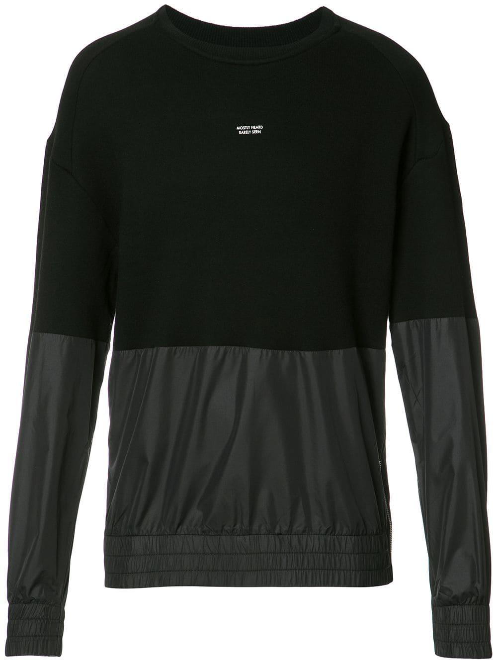 paneled sweatshirt by MOSTLY HEARD RARELY SEEN