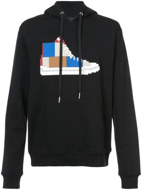 patchwork sneaker hoodie by MOSTLY HEARD RARELY SEEN