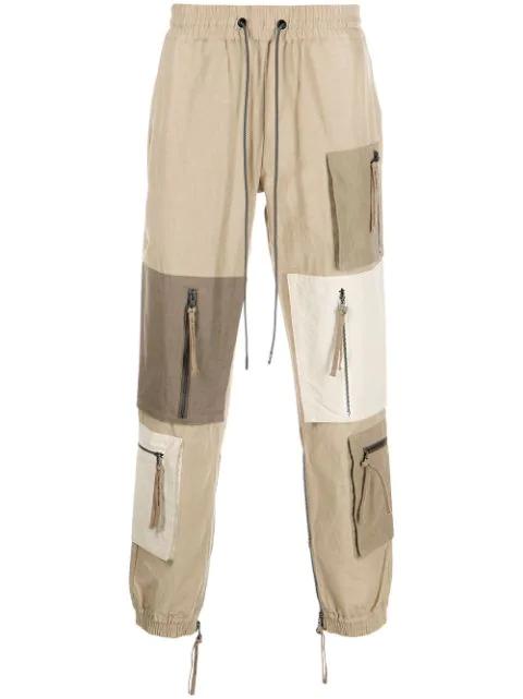 patchwork zip-pocket trousers by MOSTLY HEARD RARELY SEEN