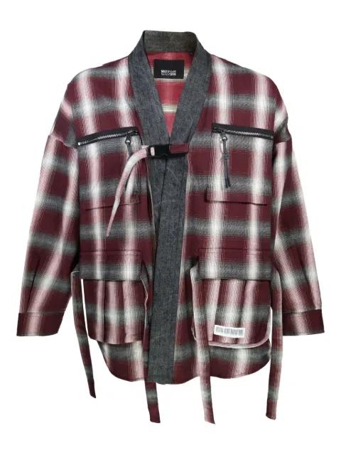 plaid buckle shirt jacket by MOSTLY HEARD RARELY SEEN