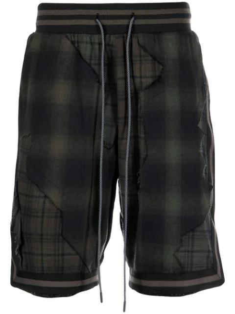 plaid drawstring basketball shorts by MOSTLY HEARD RARELY SEEN