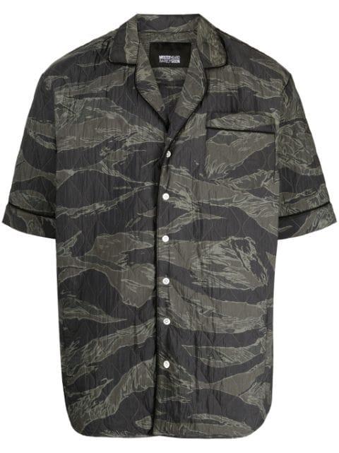 quilted camouflage-print cotton shirt by MOSTLY HEARD RARELY SEEN