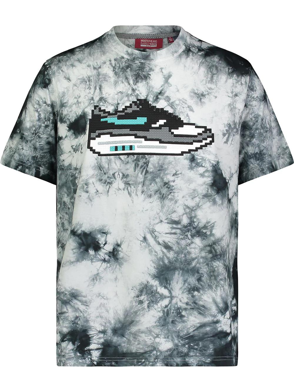 sneaker tie-dye print T-shirt by MOSTLY HEARD RARELY SEEN
