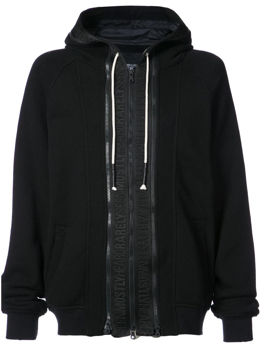 zip front hoodie by MOSTLY HEARD RARELY SEEN