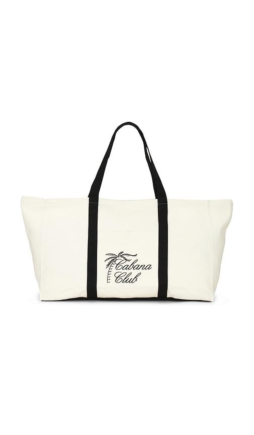 Motel Margarita Cabana Club Tote in White by MOTEL MARGARITA