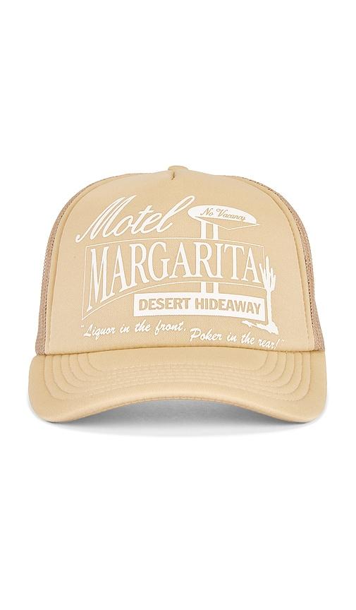 Motel Margarita Hideaway Trucker Hat in Beige by MOTEL MARGARITA