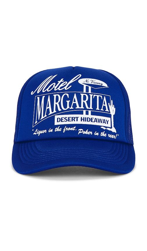 Motel Margarita Hideaway Trucker Hat in Royal by MOTEL MARGARITA
