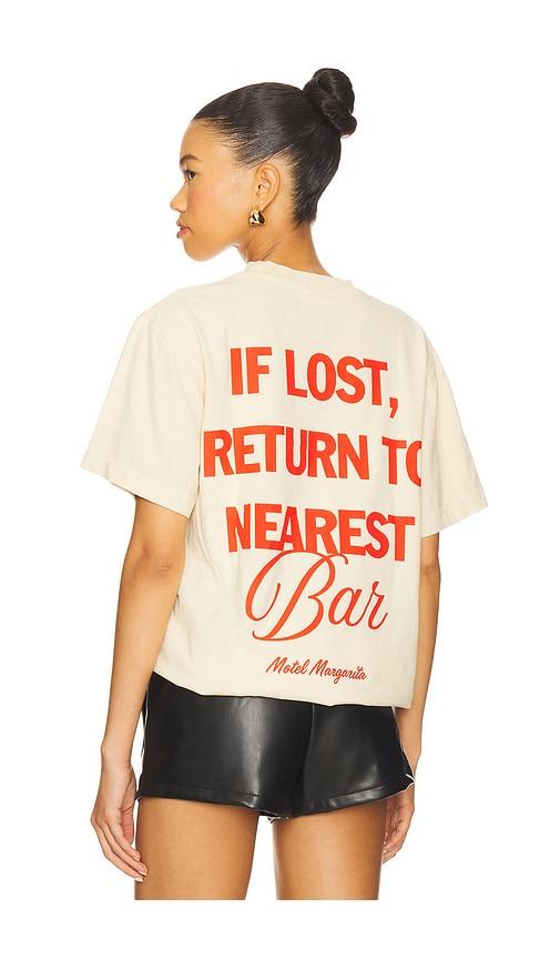 Motel Margarita If Lost Tee in Cream by MOTEL MARGARITA