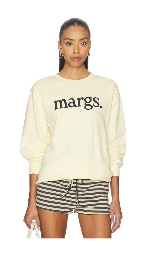 Motel Margarita Margs. Crewneck Sweatshirt in Cream by MOTEL MARGARITA