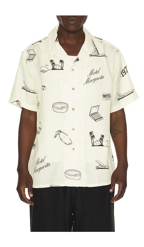 Motel Margarita No Vacancy Shirt in Cream by MOTEL MARGARITA