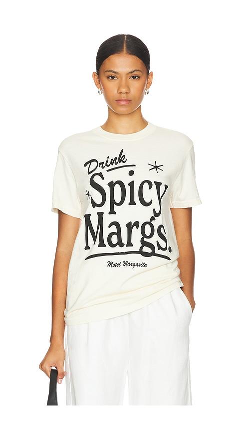 Motel Margarita Spicy Margs. Tee in Cream by MOTEL MARGARITA