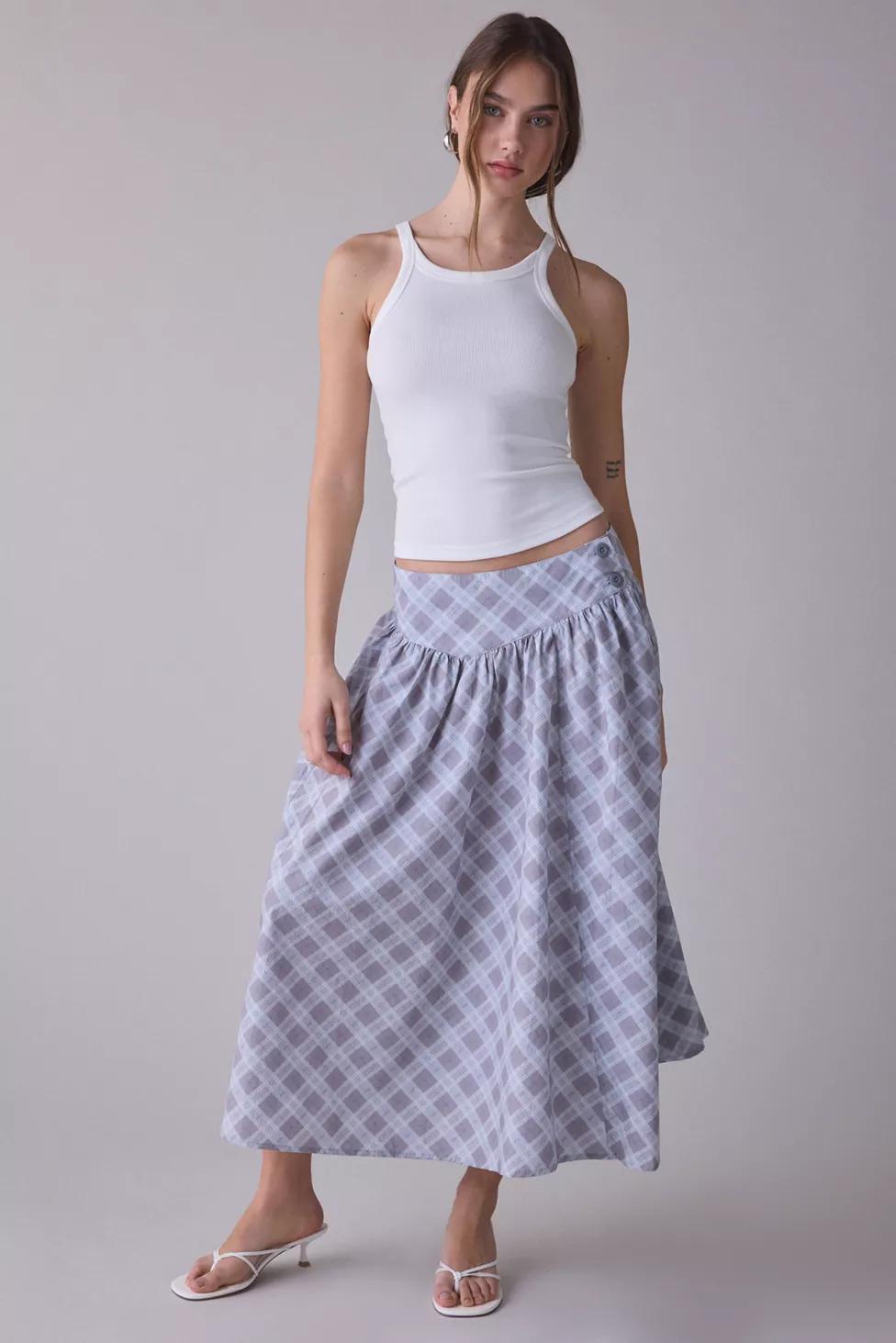Motel Sanadi Drop Waist Maxi Skirt by MOTEL