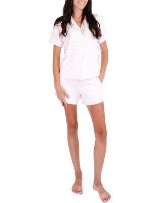 Ballet Stripe Bamboo Pajama Set by MOTETTE