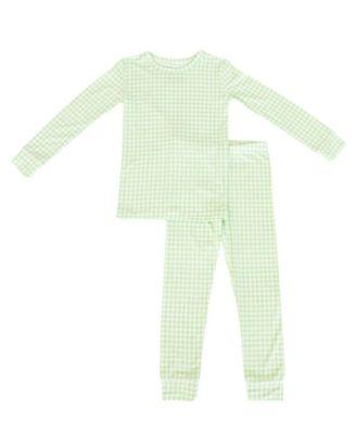 Boys' Pistachio Gingham Pajama Set - Baby by MOTETTE