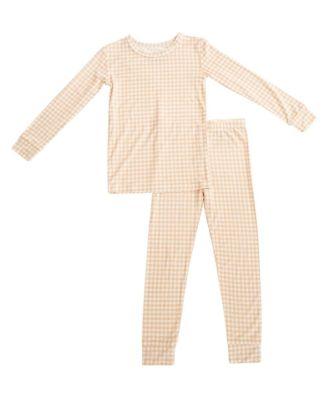 Boys' Sandstone Gingham Pajama Set - Baby by MOTETTE