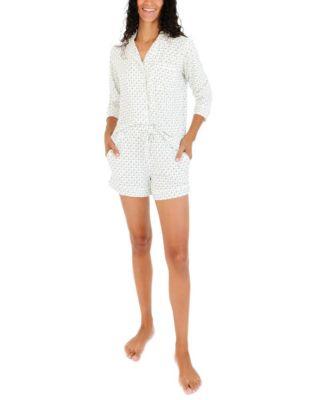 Lavender Lane Long Sleeve & Shorts Bamboo Pajama Set by MOTETTE