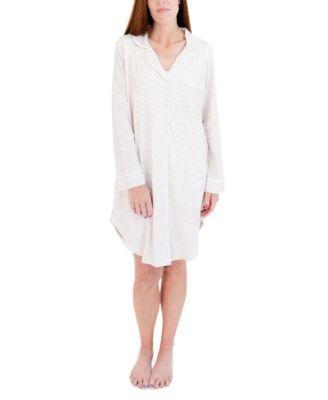 Oatmeal Stripe Bamboo Sleepshirt by MOTETTE