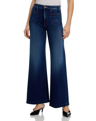 Hustler Roller Patch Pocket Sneak High Rise Jeans in Taking Chances by MOTHER