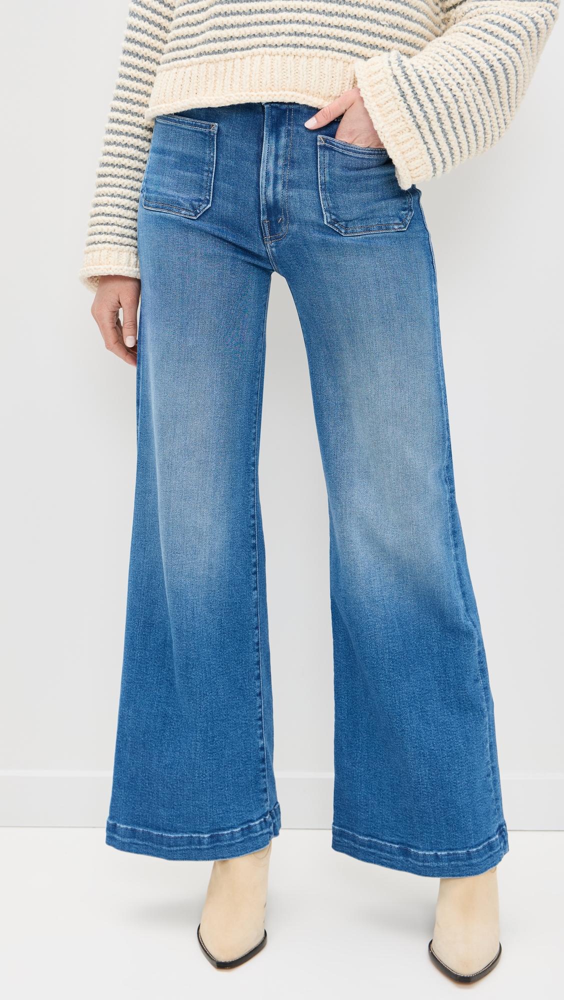 Hustler Roller Patch Pocket Sneak Jeans by MOTHER