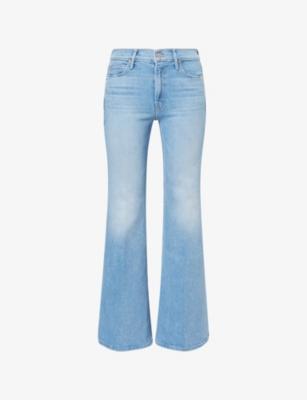Lil Doozy Wide-Leg Cotton-Blend Denim Jeans by MOTHER