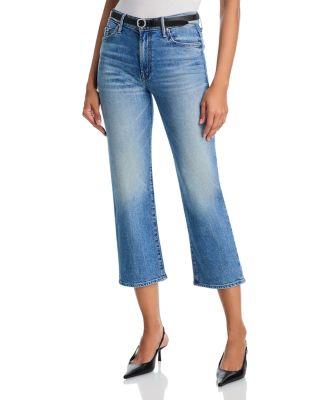 Lil Kick It High Rise Cropped Flare Jeans in Birds Gone by MOTHER