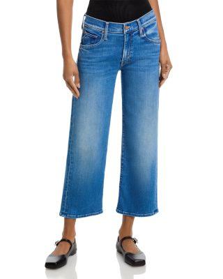Lil Mid Rise Rambler Zip Cropped Jeans in Piece by Piece by MOTHER
