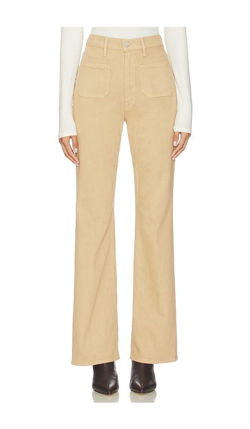 MOTHER High Waisted Patch Pocket Bookie Sneak Jeans in Tan by MOTHER