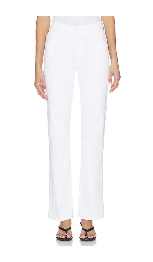 MOTHER Lil Petite Kick It Jeans in Ivory by MOTHER