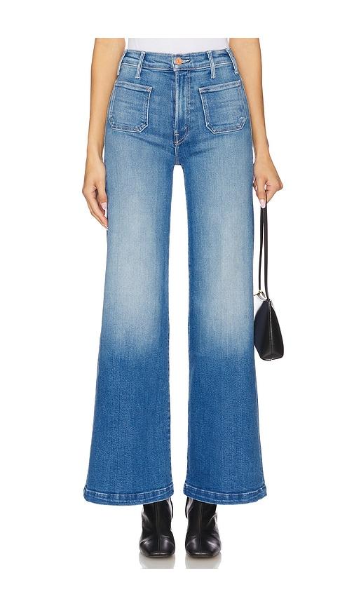 MOTHER Petite Lil' Hustler Roller Patch Pocket Sneak in Blue by MOTHER
