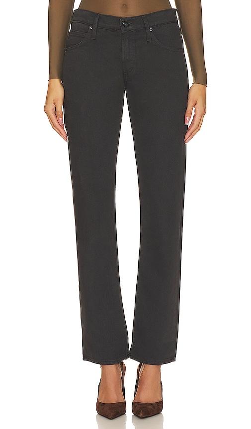 MOTHER SNACKS! The Down Low Sweet Tooth Skimp Jeans in Black by MOTHER
