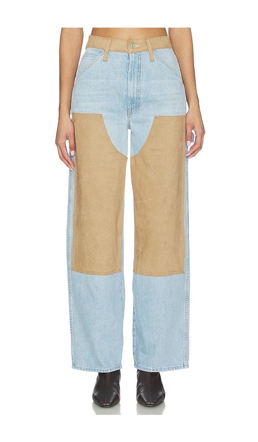 MOTHER The Bee's Knees Stud Finder Skimp Jeans in Blue by MOTHER