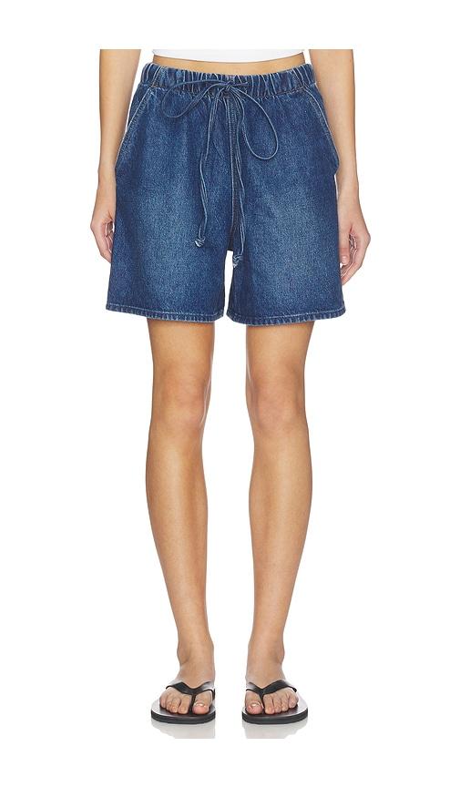 MOTHER The Buffet Bermuda Short in Blue by MOTHER