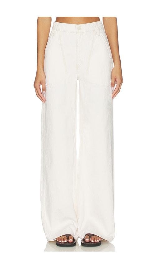 MOTHER The Chisel Sneak Jeans in White by MOTHER