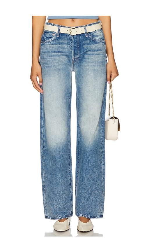 MOTHER The Dodger Button Sneak Jeans in Blue by MOTHER