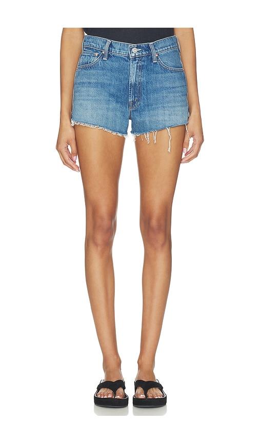 MOTHER The Dodger Short Short Fray Short in Blue by MOTHER